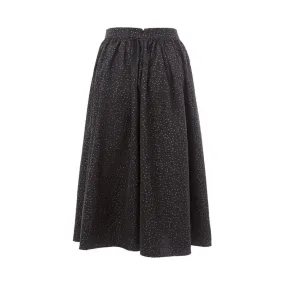 Lardini Elegant Black Polyethylene Midi Skirt