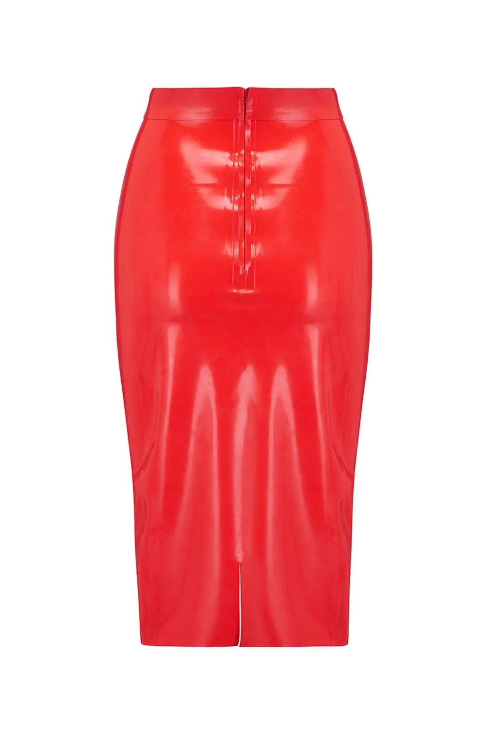 Latex Midi Skirt