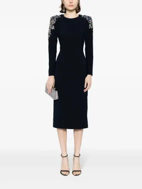 Lesley Drop Crystal-embellished Midi Dress