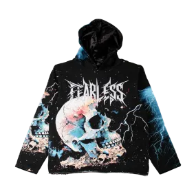 MAJESTIC Decayed Tapestry Rhinestone Graphic Hoodie