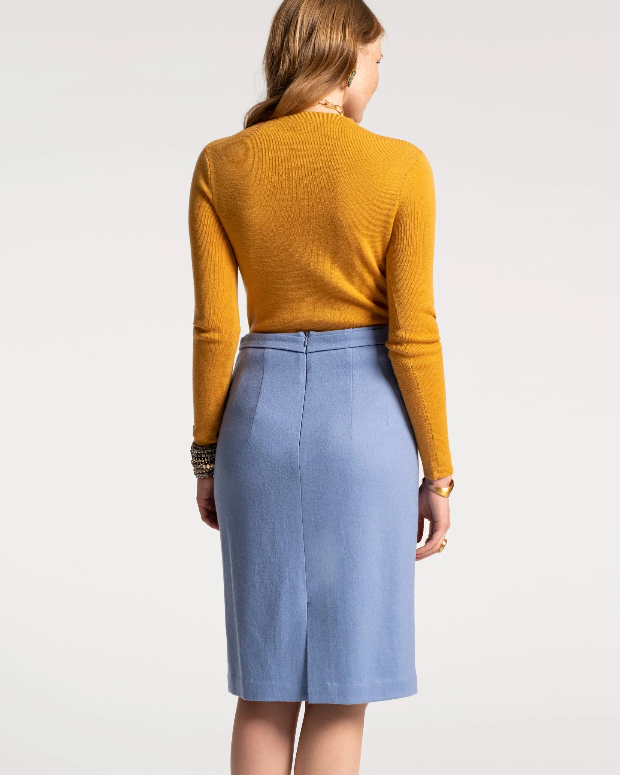 Marie Long Sleeve Sweater Mustard