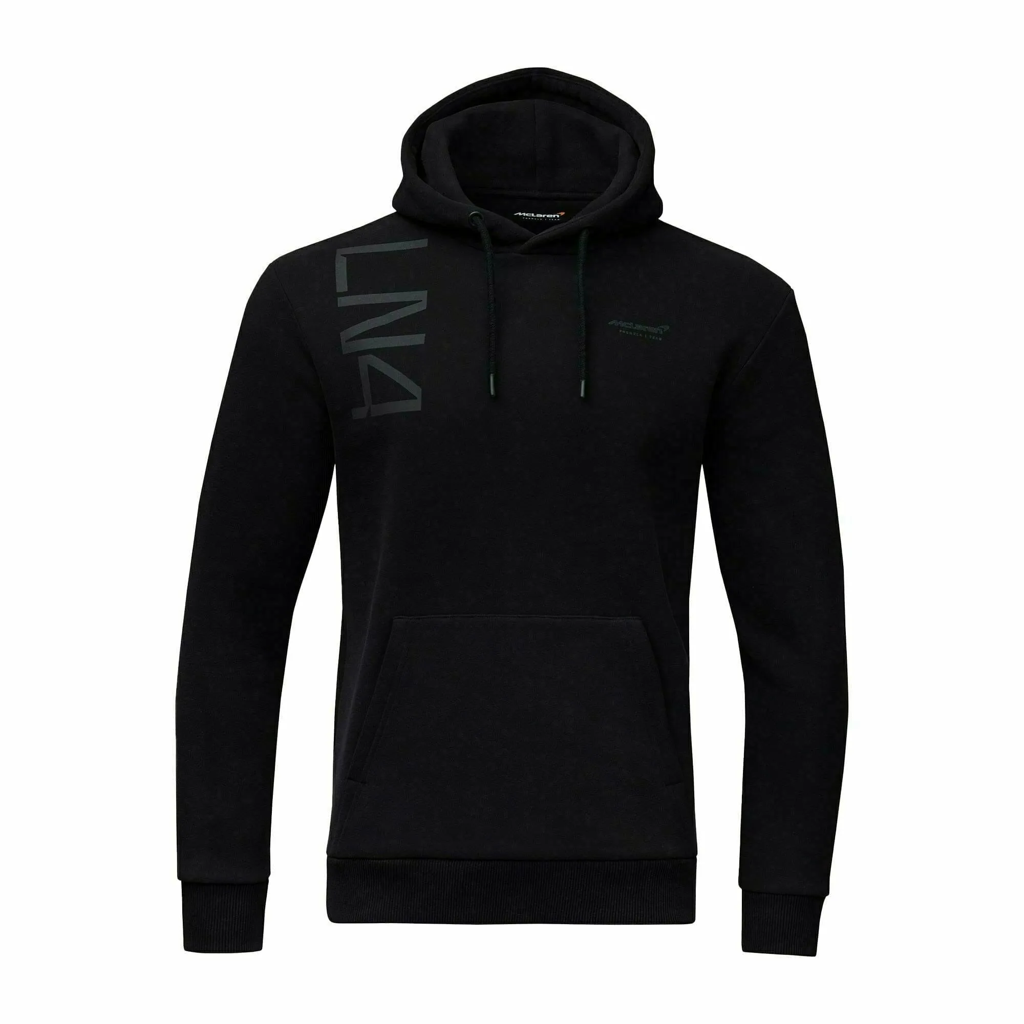 McLaren F1 Men's Lando Norris LN4 Core Hoodie -Black/Storm Gray/Nectarine