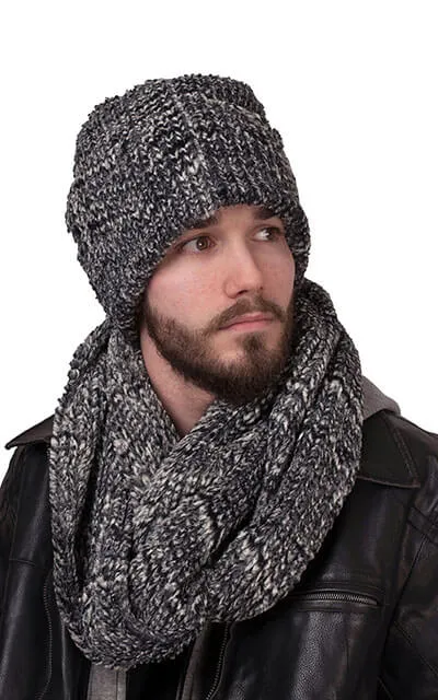 Men's Infinity Scarf - Plush Faux Fur in Falkor (Limited Availability)