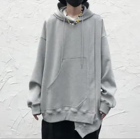 Men's Oversized Long Sleeve Hoodie Pullover /Avangarde