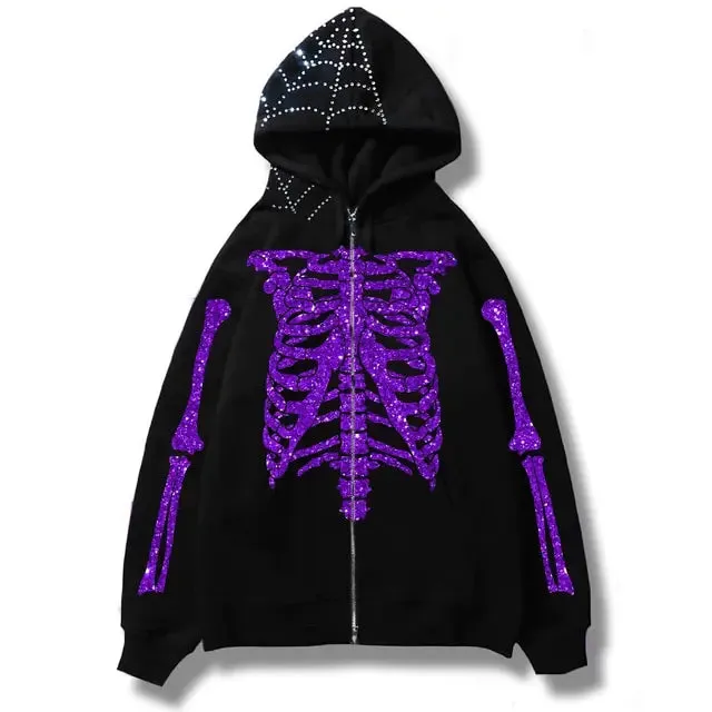 Men's Streetwear Skull Hoodies