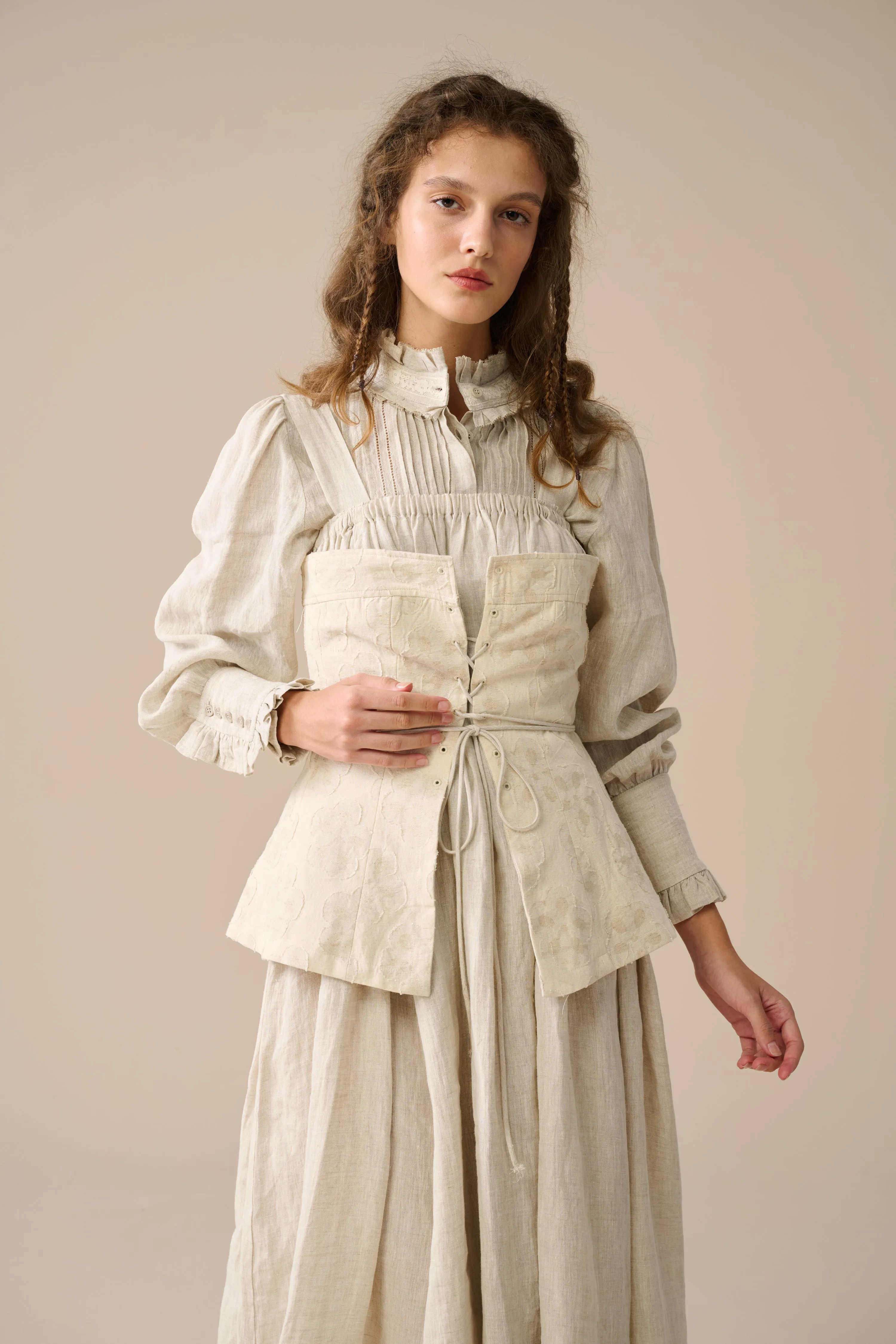 Michelle 22 | Corset linen dress