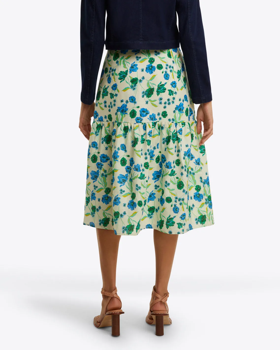 Midi Skirt in Linen