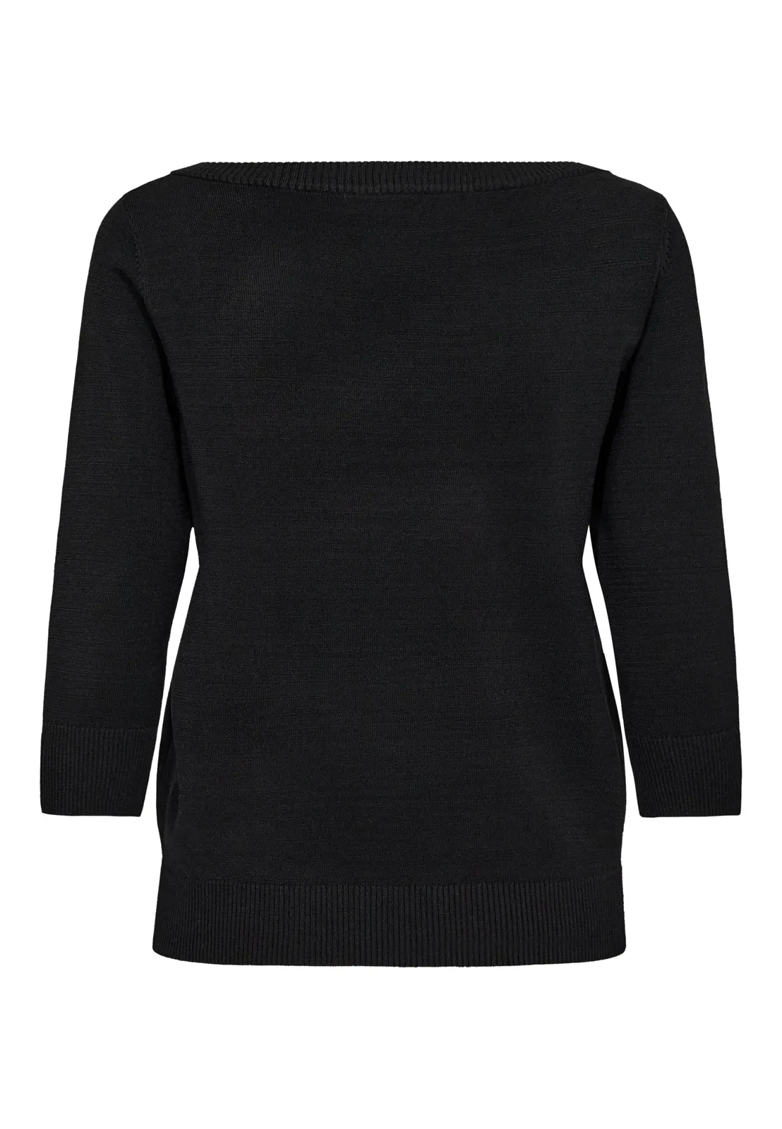 PD-Vigga Boatneck Knit - Black