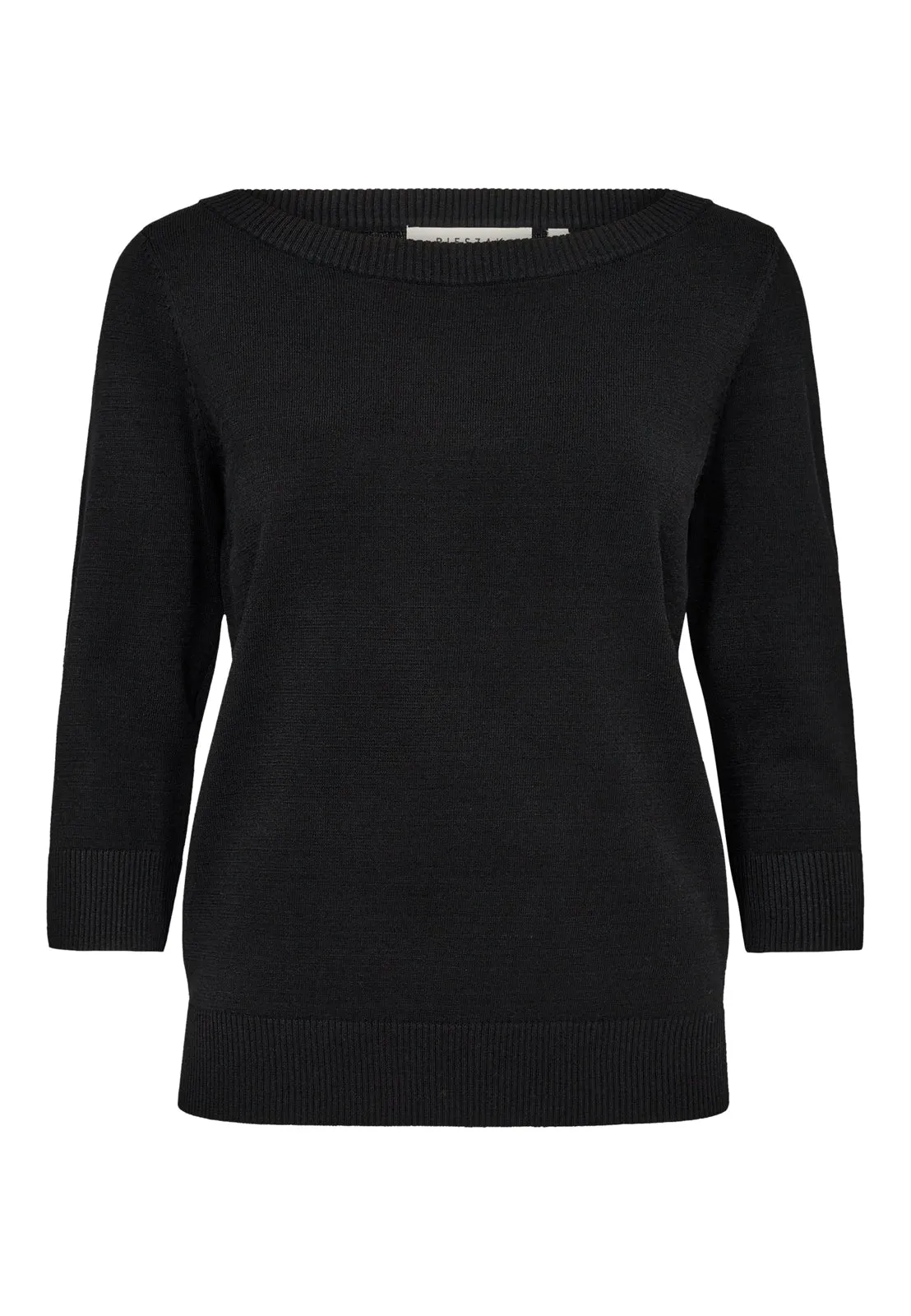 PD-Vigga Boatneck Knit - Black