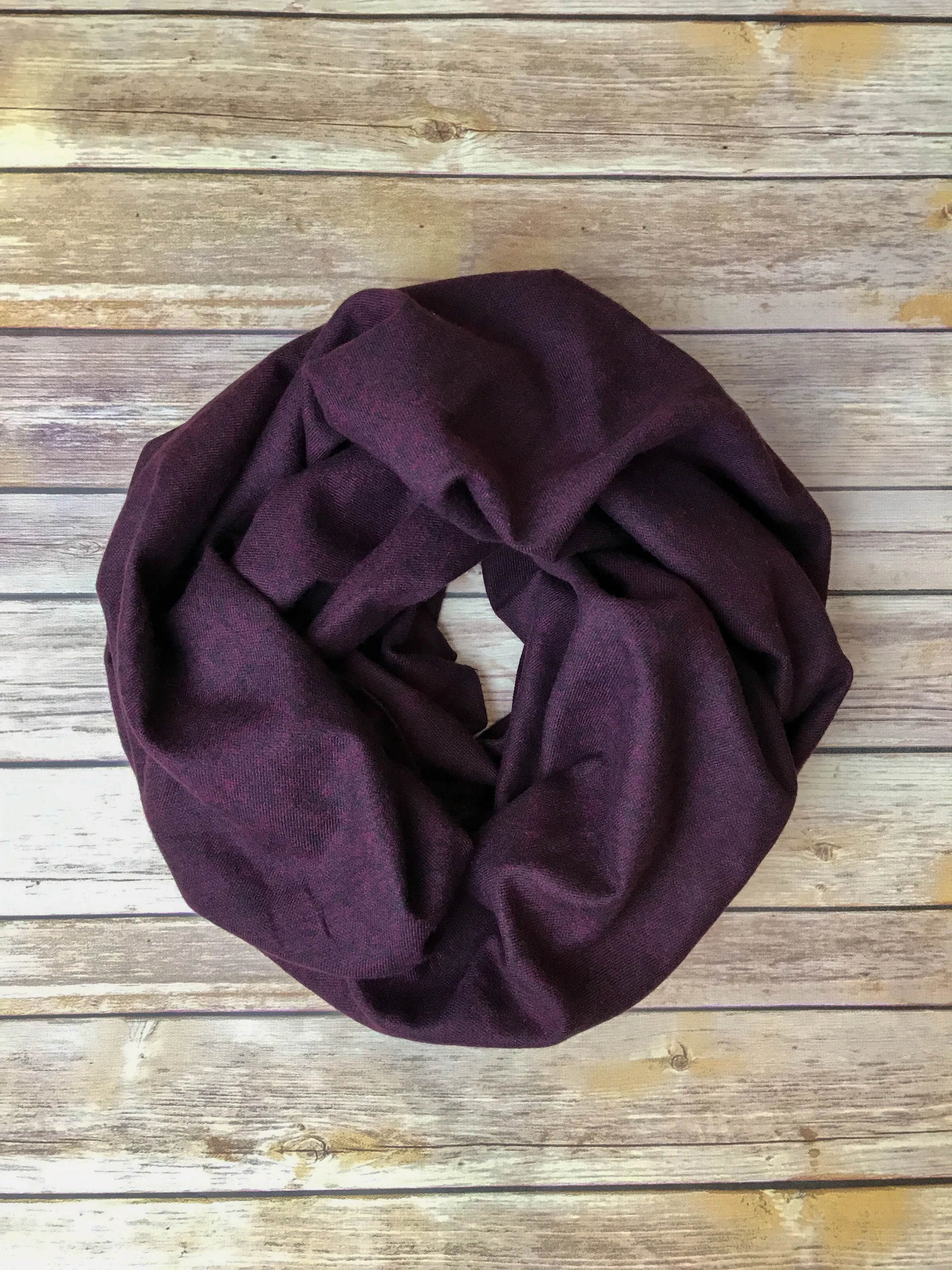 Plum Infinity Scarf