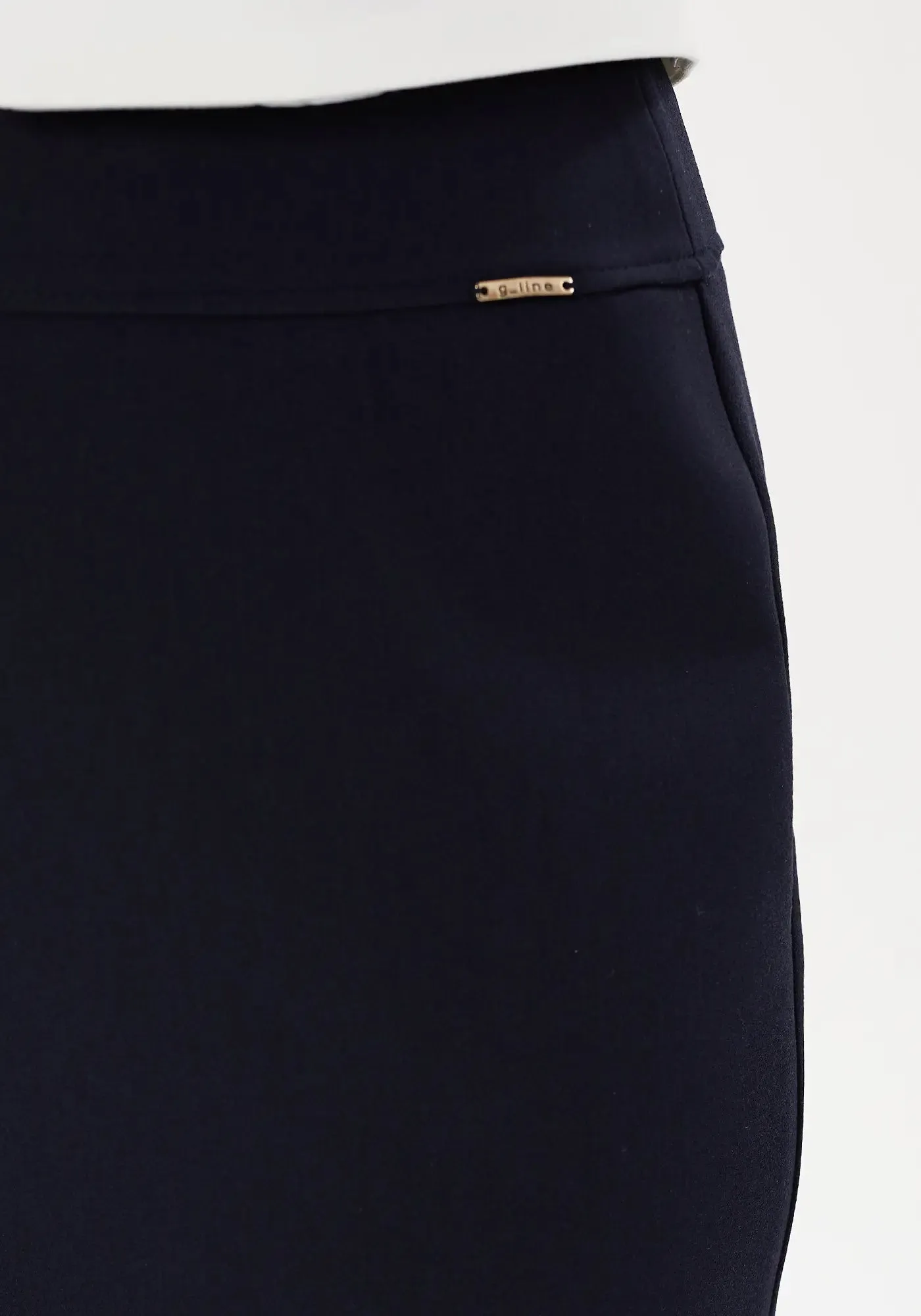 Plus and Regular Size Classic Pencil Midi Skirt