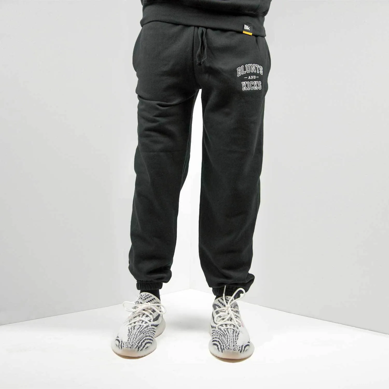 "Collegiate" Hoodie   Sweatpants Combo - Black