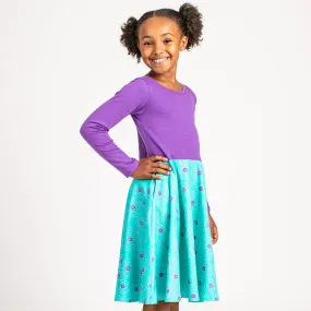 "Up and Atom" Chemistry Twirly Play Dress with Pockets and Long Sleeves