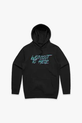 Retro Pullover Hoodie - Black