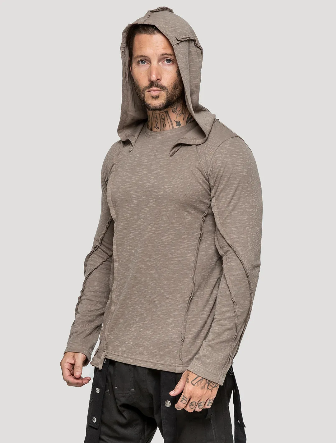 Slit Hoodie Jumper