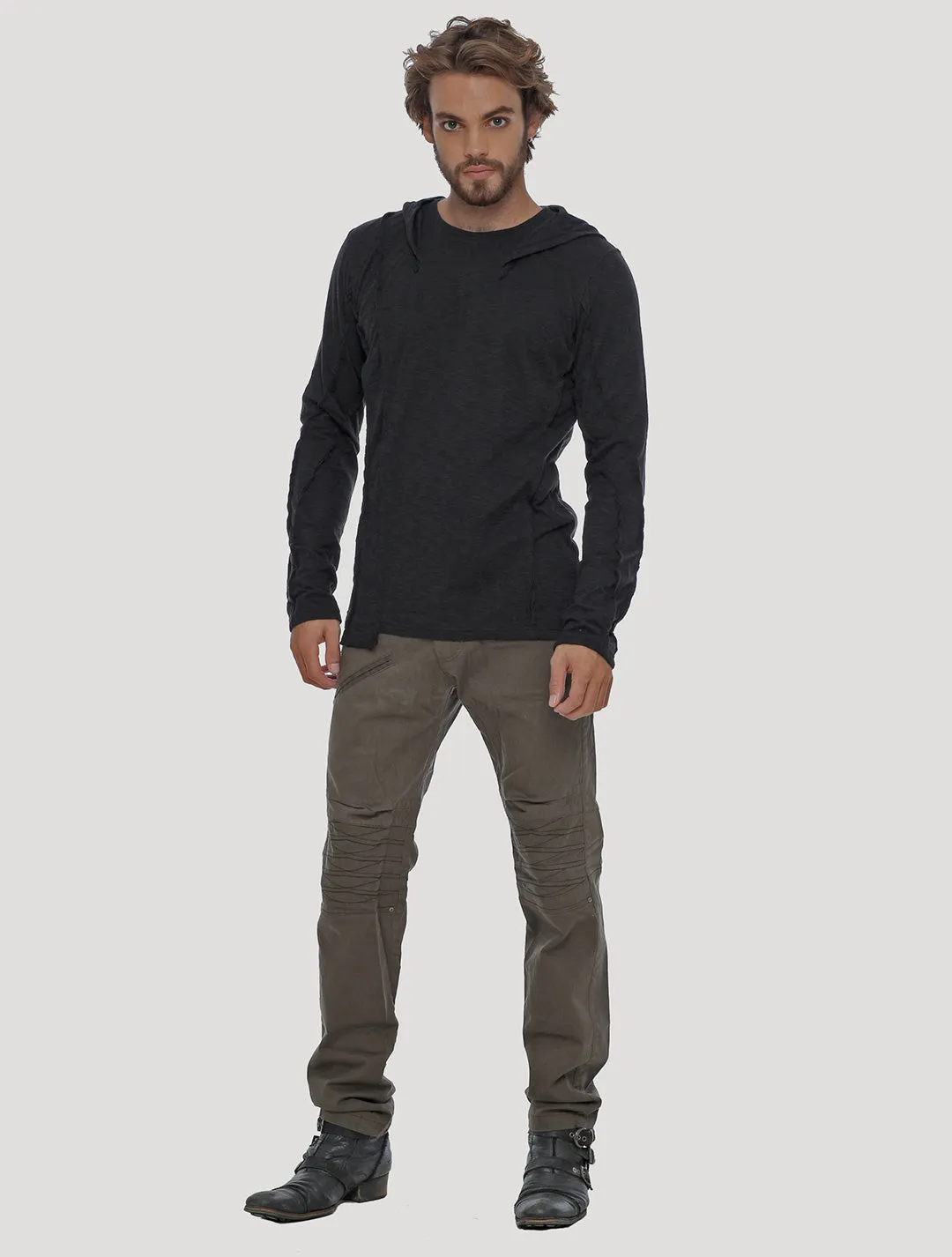 Slit Hoodie Jumper