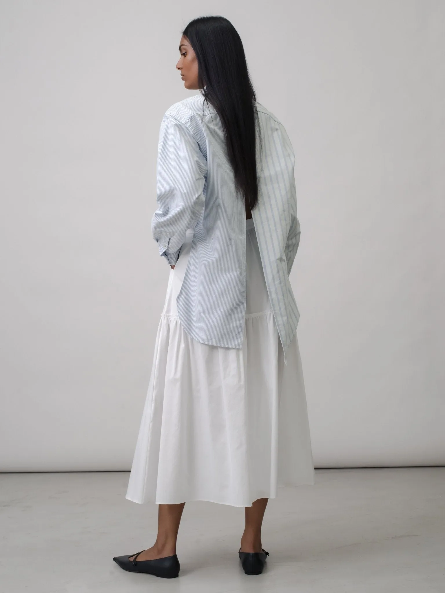 Sylvie Skirt Cotton Poplin White