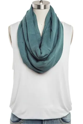 TEEK - Solid Color Large Cotton Fashion Infinity Scarf