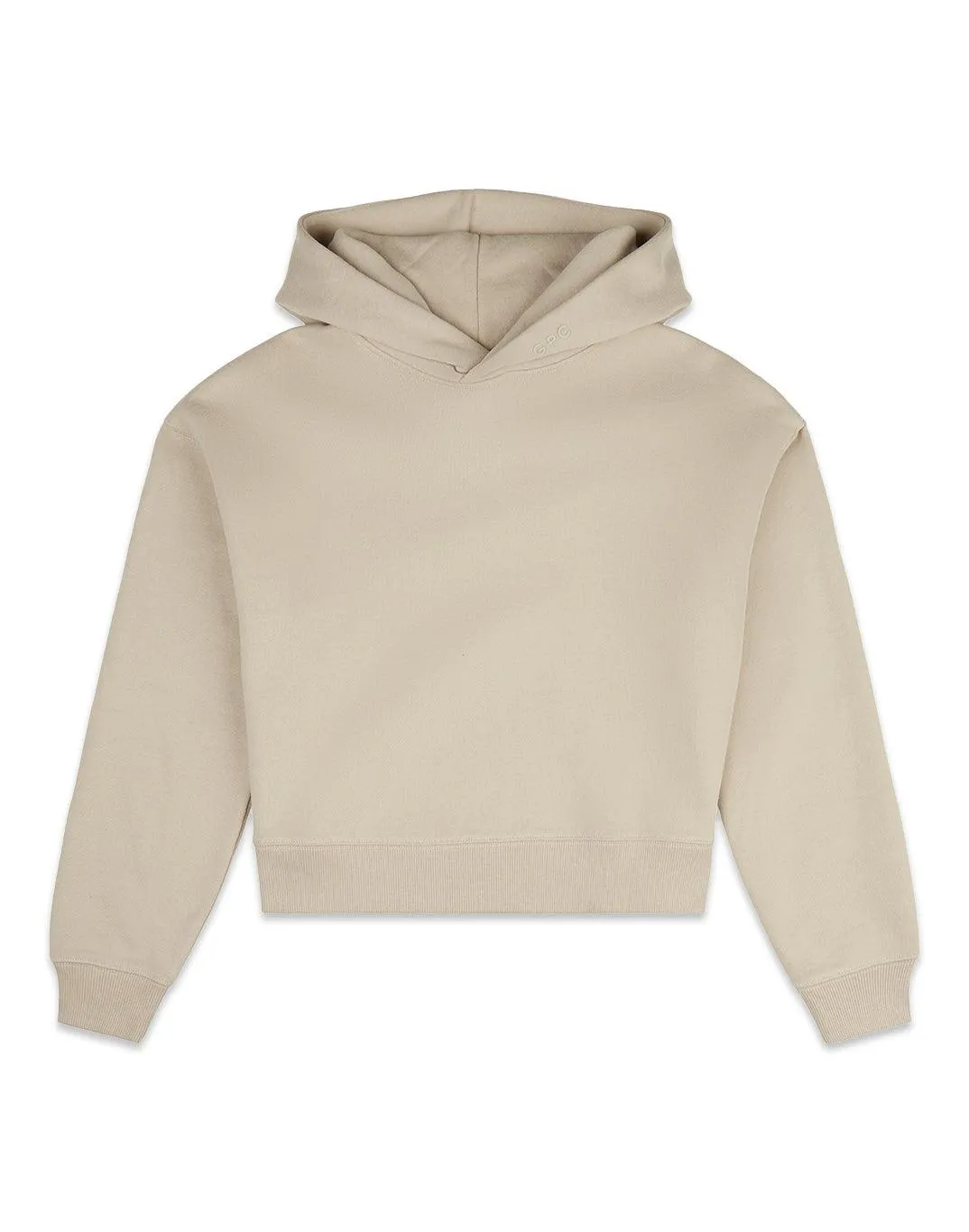 The Womens Pullover Crop Hoodie in Ashwood