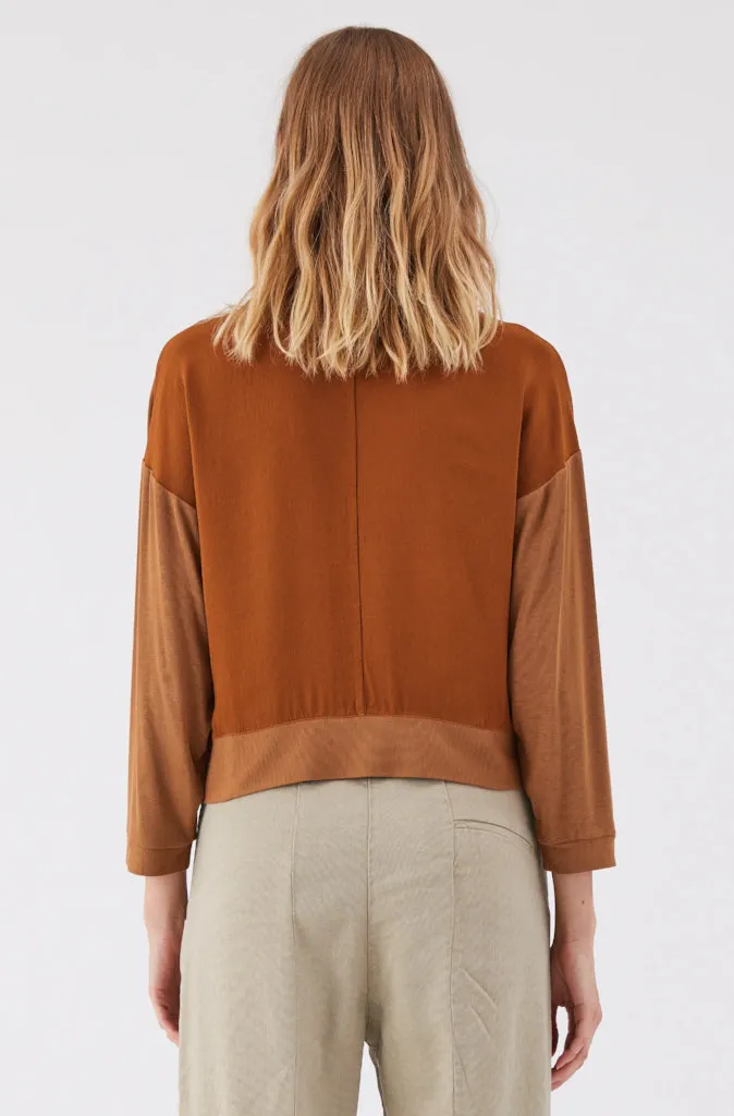 Transit Par Such Cardigan in Rust