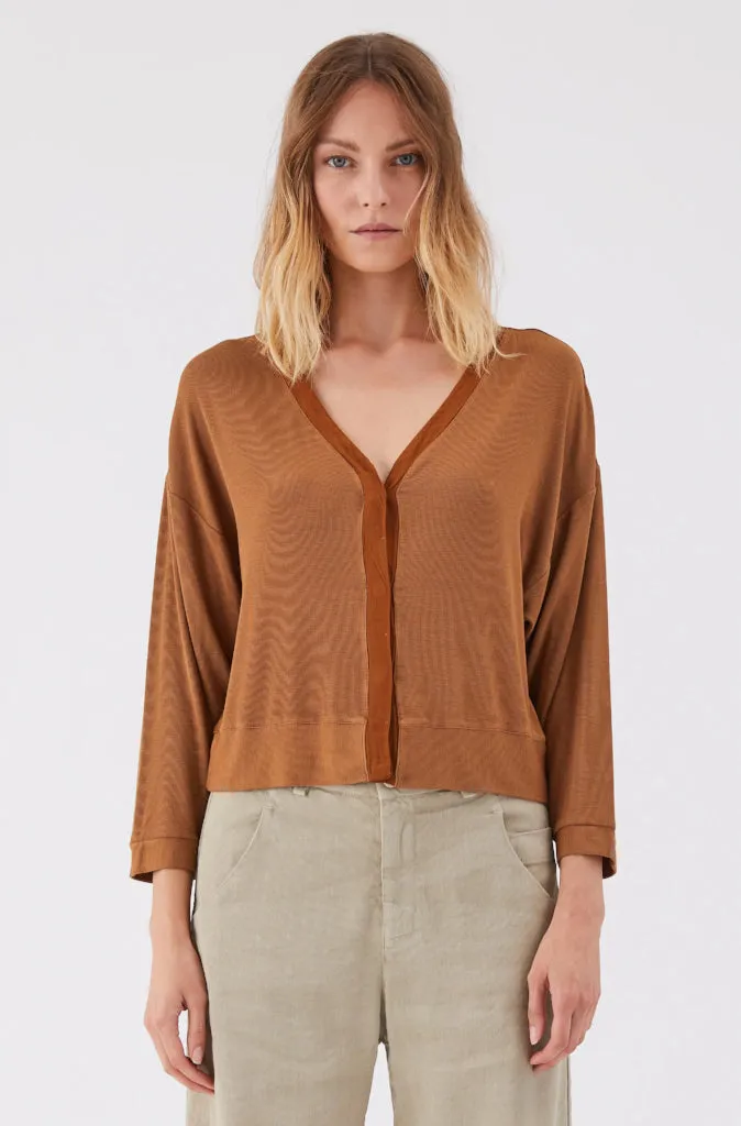 Transit Par Such Cardigan in Rust