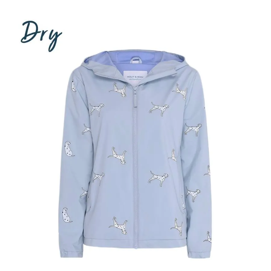 Womens Dalmatian Color Changing Raincoat