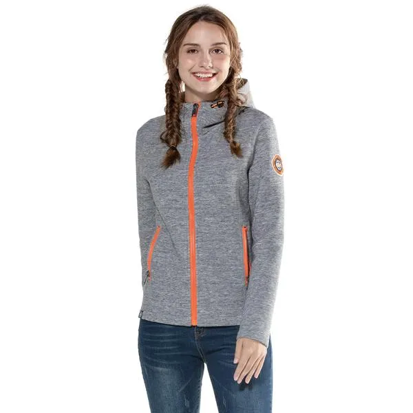 Women's Scuba Hoodie Sweatshirt S M L XL Grey Navy