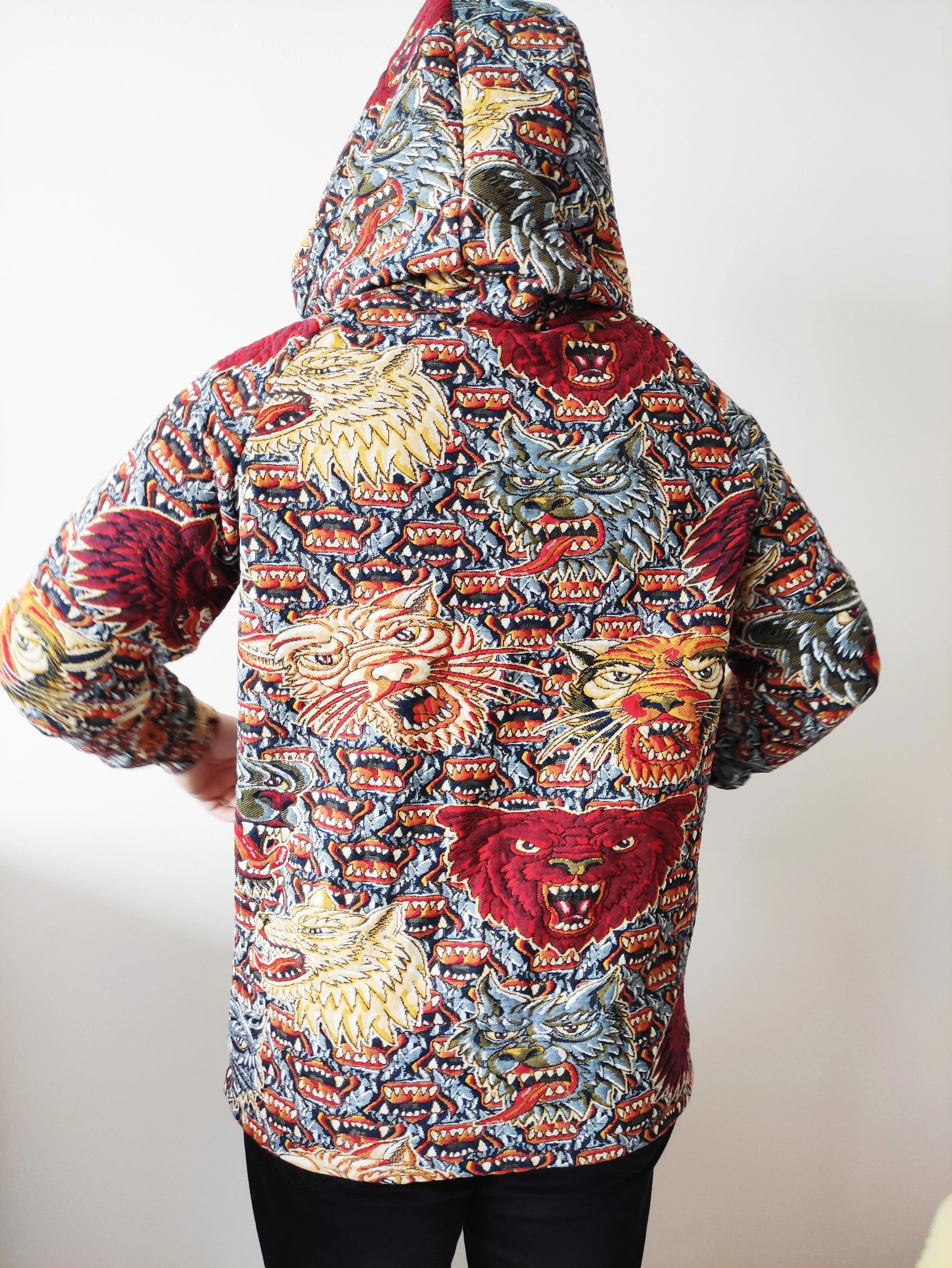 XS - 6XL Dragon Embossed Jacket / Mystical Animals Sweatshirt Winter / Pullover Hoodie