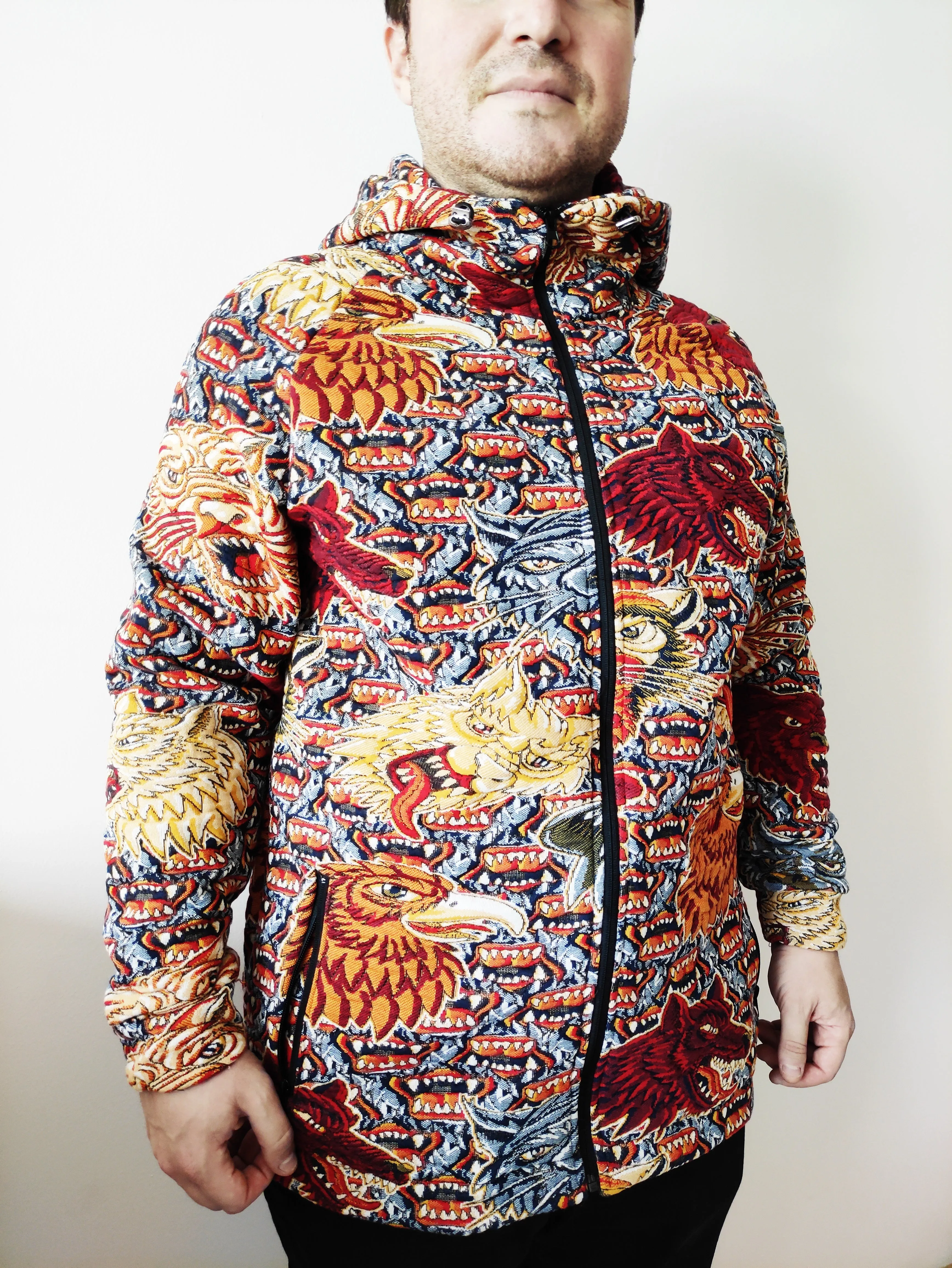 XS - 6XL Dragon Embossed Jacket / Mystical Animals Sweatshirt Winter / Pullover Hoodie